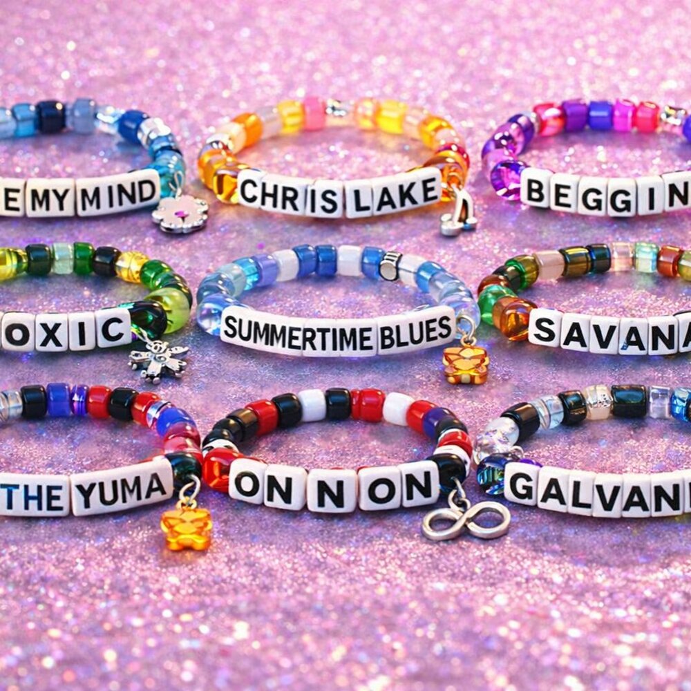 CHRIS LAKE | set of 10 Kandi festival / rave beaded bracelets